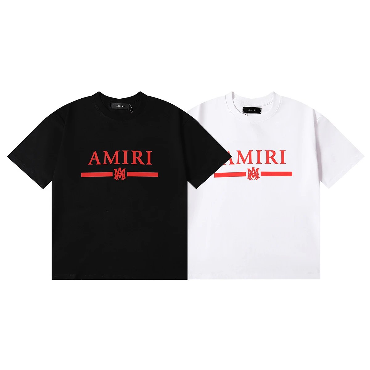 Amiri Logo Print T-Shirt Black White - Related Product - Cnfans