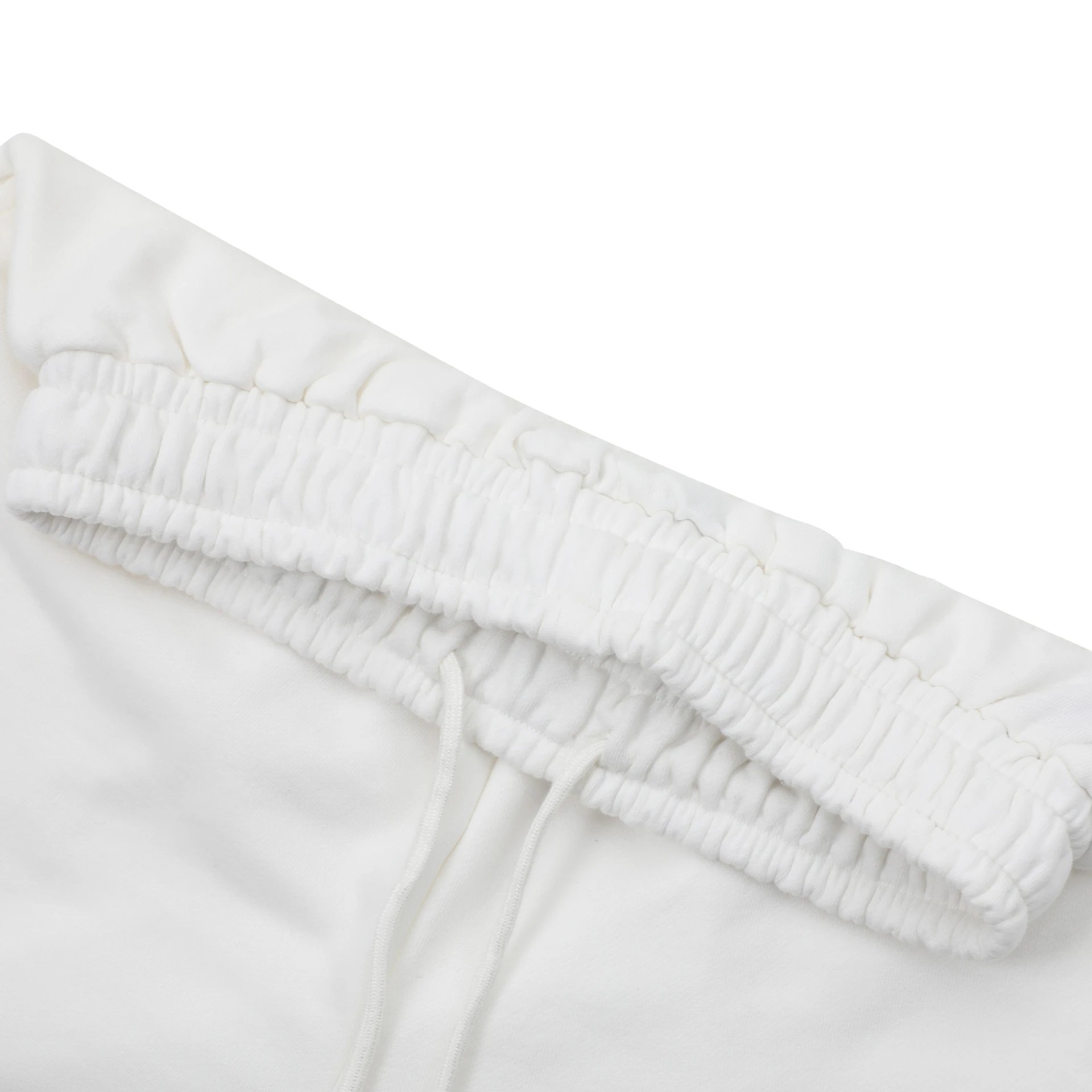 Summer Casual Cotton Men's Shorts, Off-White - Gallery Image 3 - Detailed View