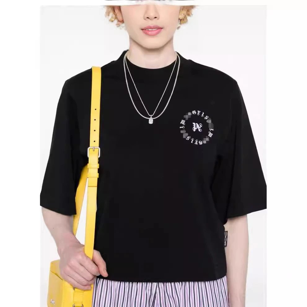 Street Cotton Short Sleeve Tee Unisex Jet Black - Gallery Image 9 - Detailed View