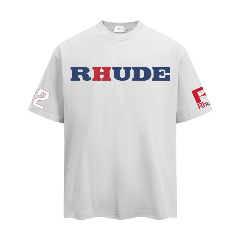 Rhude Graphic Print T-Shirt Multi - Gallery Image 5 - Detailed View