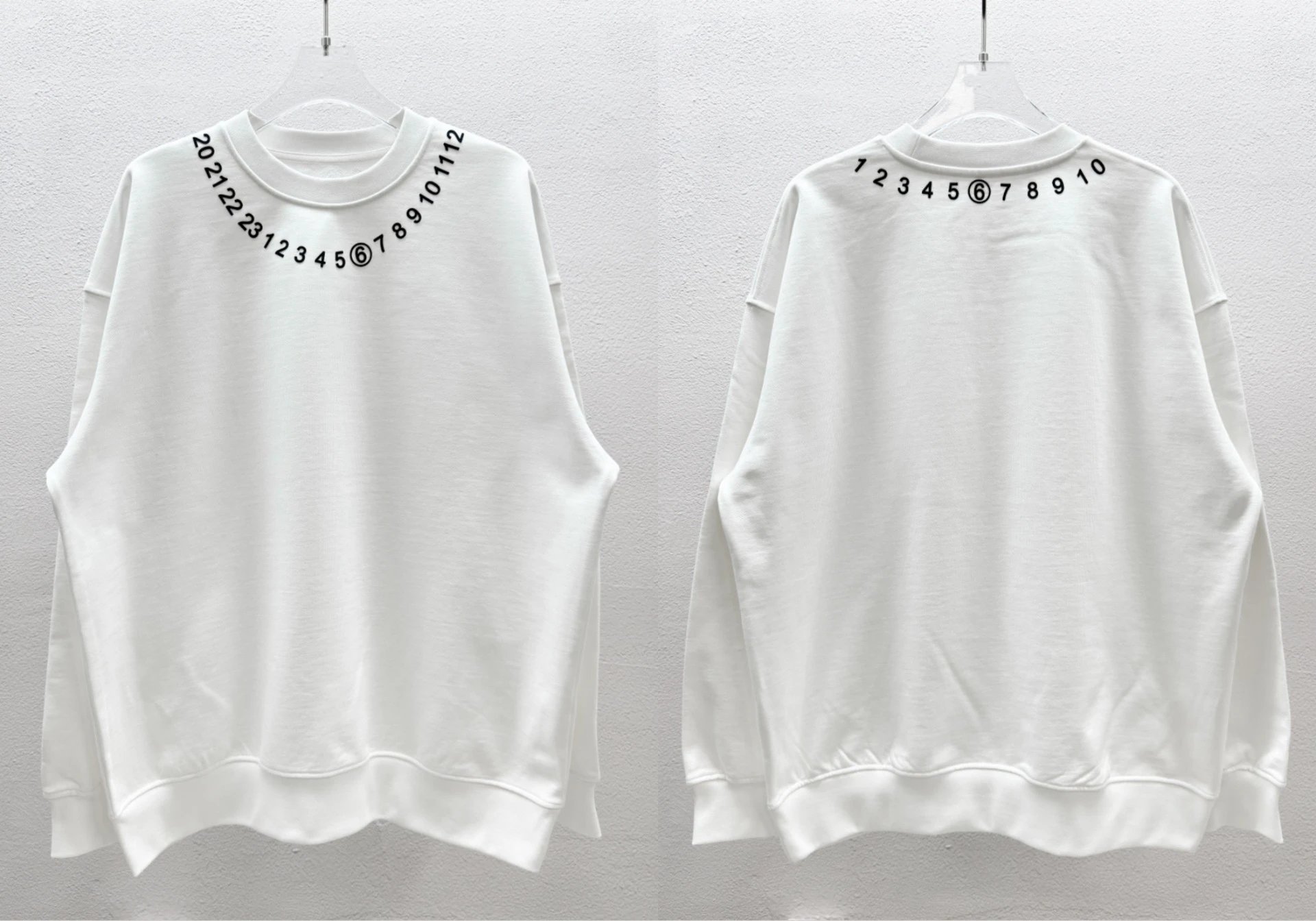 Maison Margiela MM6 Print Sweatshirt Black - Gallery Image 5 - Detailed View