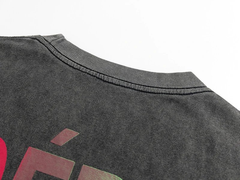 Gallery Dept Washed Letter T-Shirt Black - Gallery Image 8 - Detailed View