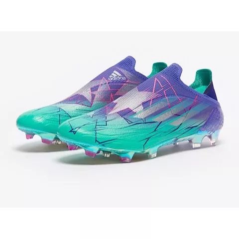Adidas new UEFA Champions League X series knitted waterproof FG spikes soccer shoes TF Benzema C Luo Gnabry professional training shoes