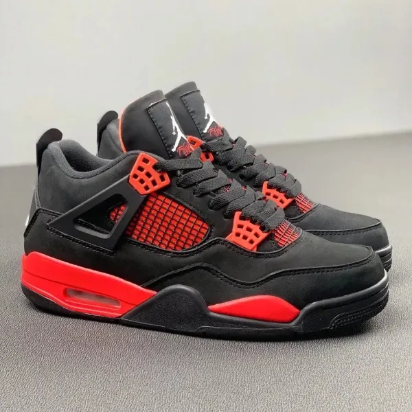 Air Jordan 4 Retro 'Bred' Black/University Red Sneakers - 1