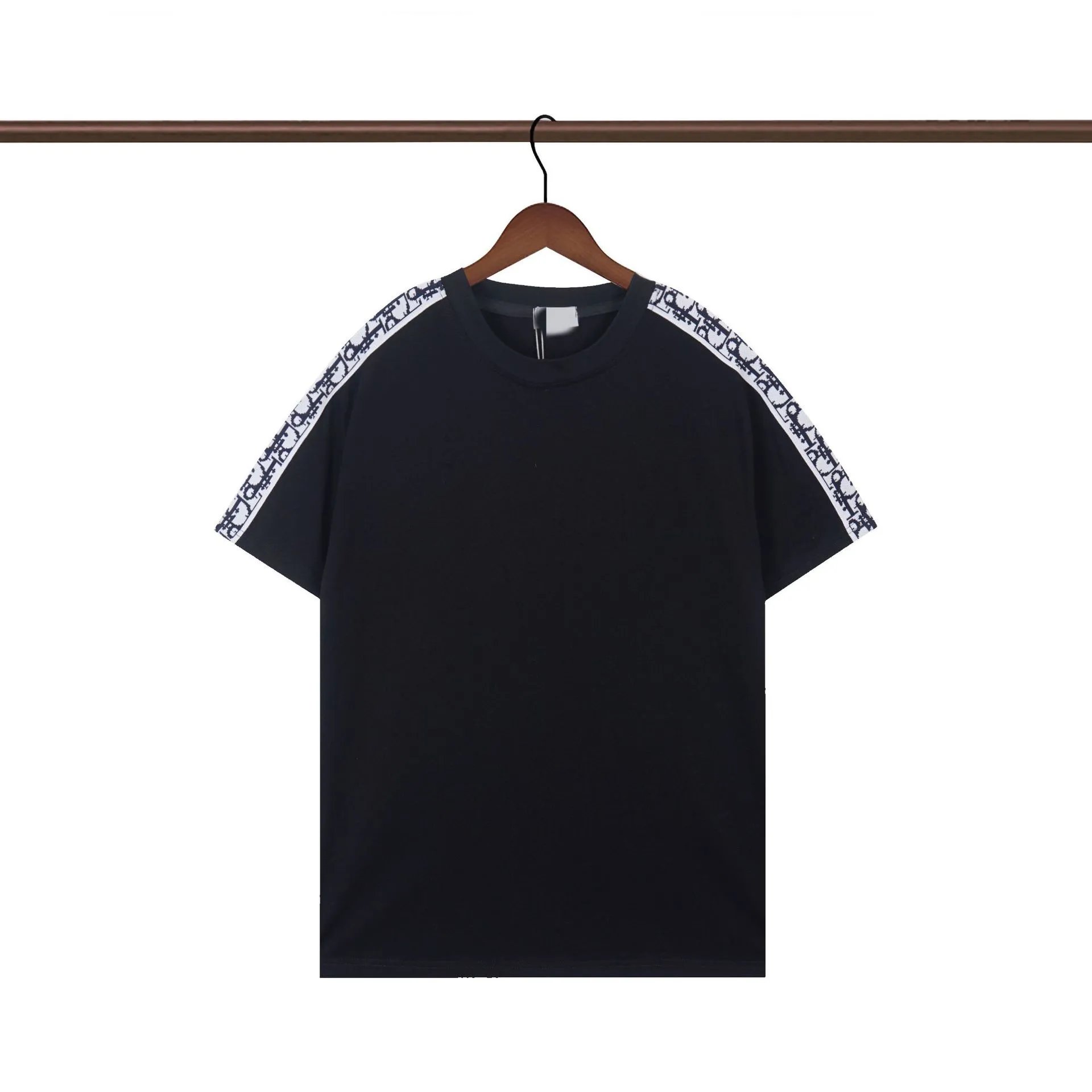 Dior T-Shirts Logo Print — R371 black