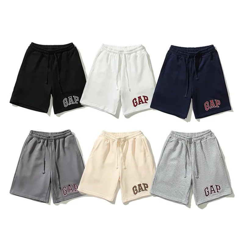GAP Logo Embroidered Drawstring Shorts Navy - 5