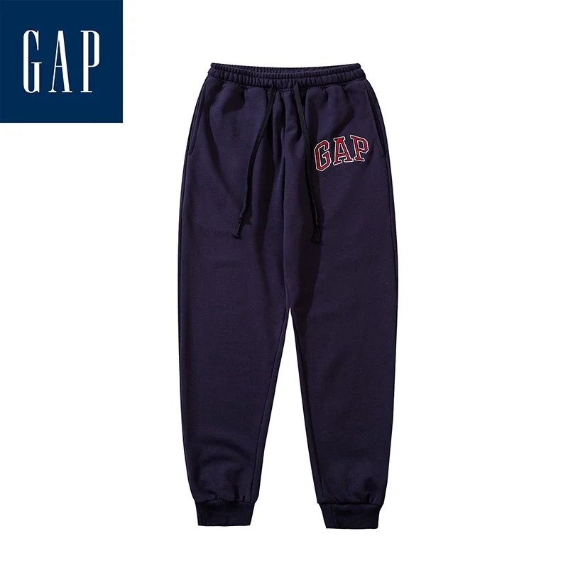 GAP Logo Embroidered Drawstring Shorts Navy - 8
