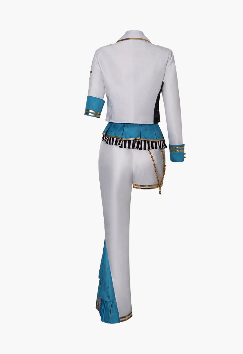 Design World Plan (Bai Shihan) 5th Anniversary Thank You Event Cosplay Costume Set White Blue Gold Sets - 28