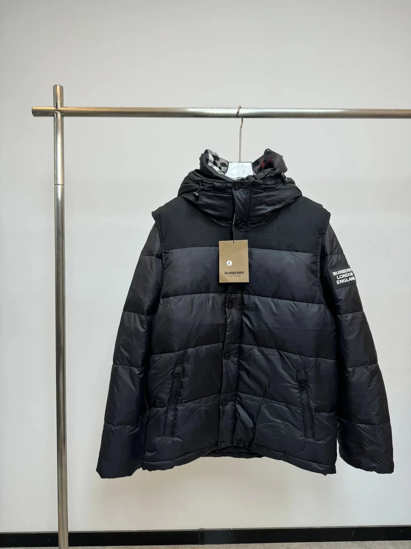Burberry Down Jackets Quilted hooded puffer jacket — 21