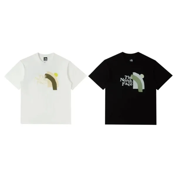 Gucci x The North Face Logo Print Beige T-Shirt - 8