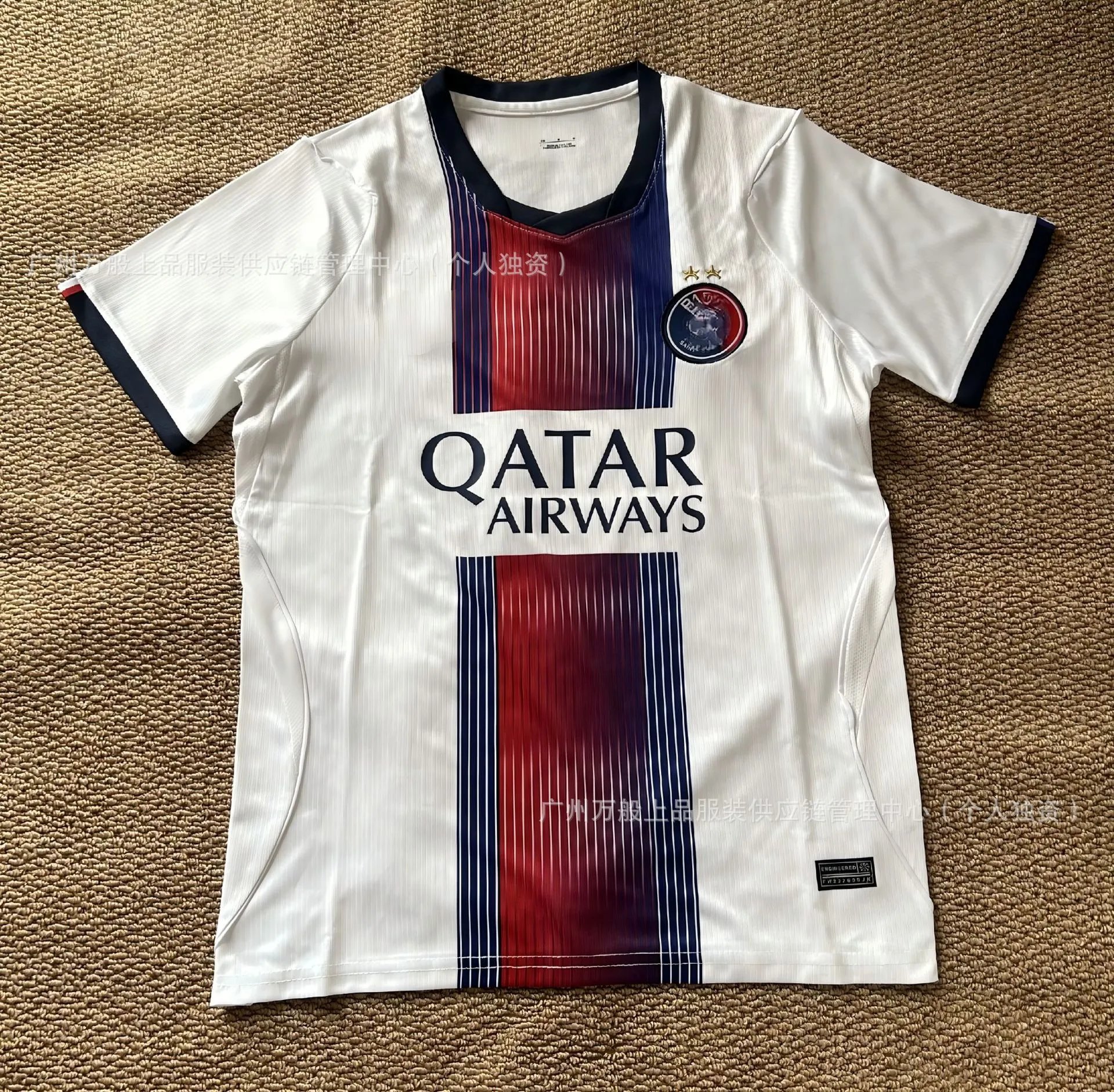 Paris Saint-Germain Football Jerseys Club jersey — 2627 Two stars in Paris.S-2 XL