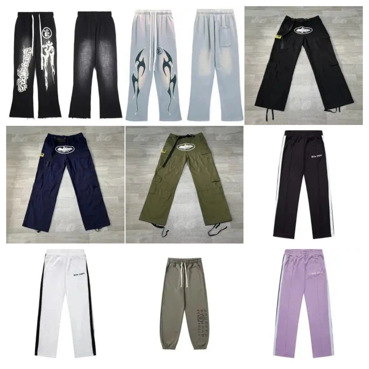Hellstar Trousers Graphic Drawstring Wide-Leg image 1
