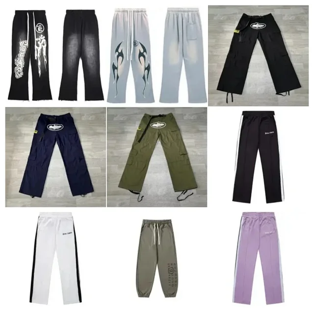 Hellstar Trousers Graphic Drawstring Wide-Leg product detail image 1