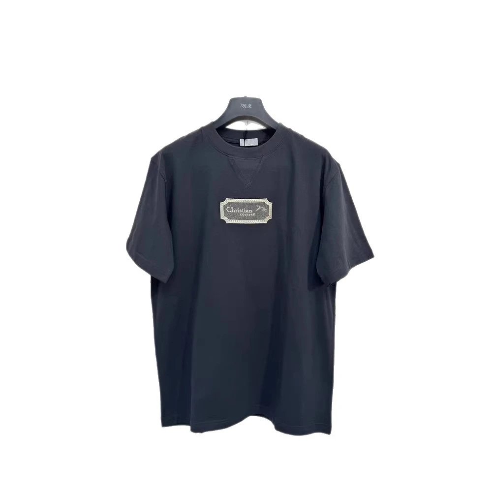 Dior T-Shirts Crew-Neck T-Shirt with Christian Couture Chest Patch product image
