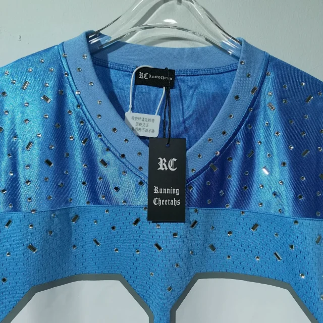 Palace Football Jerseys V-neck mesh jersey with graphic prints and number appliqués product detail image 8