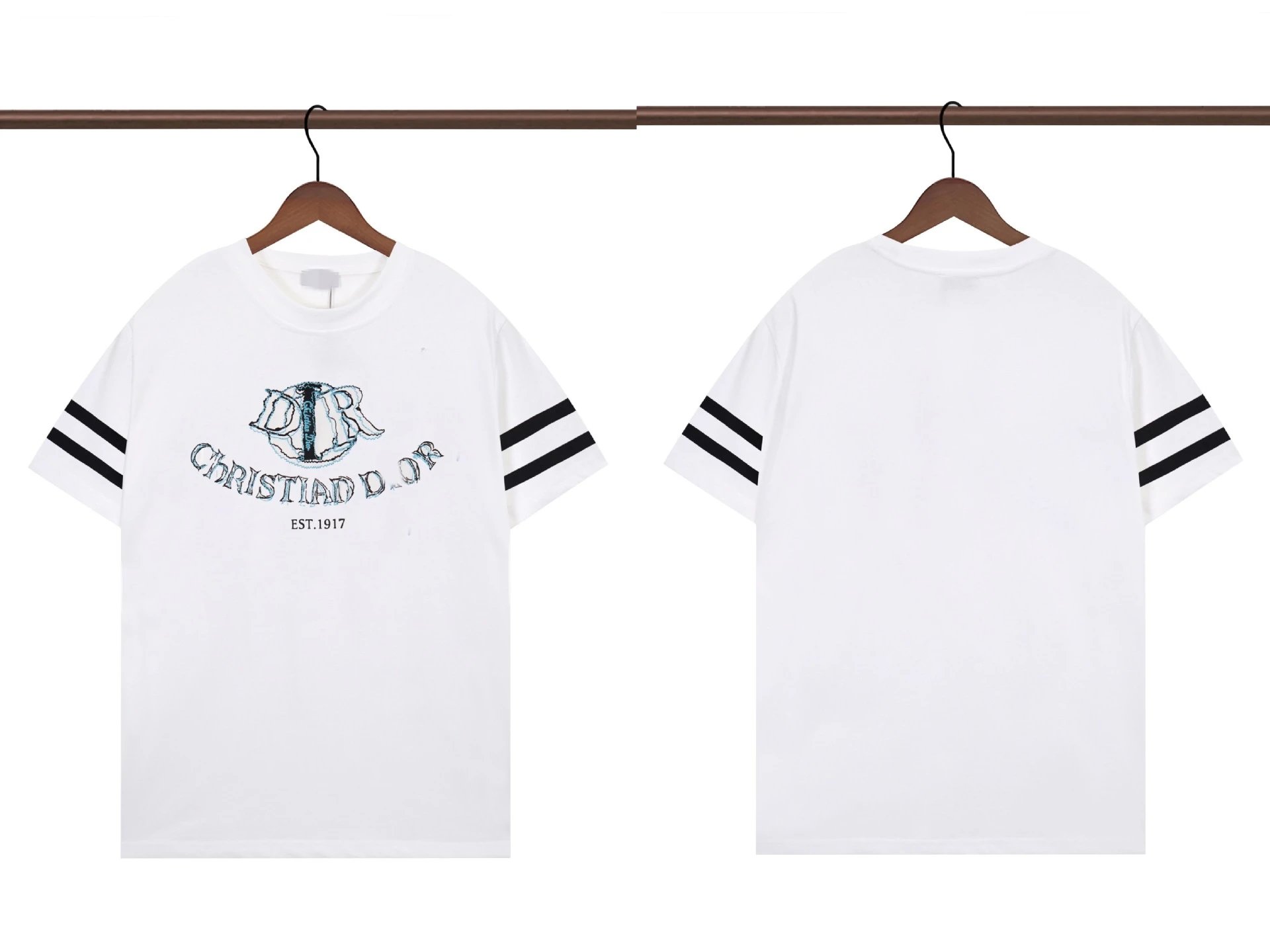 Dior T-Shirts Logo Print — R382 white