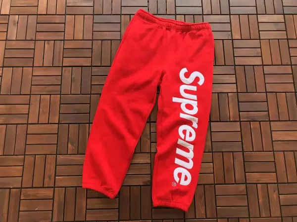 Supreme Box Logo Sweatpants Red - 1
