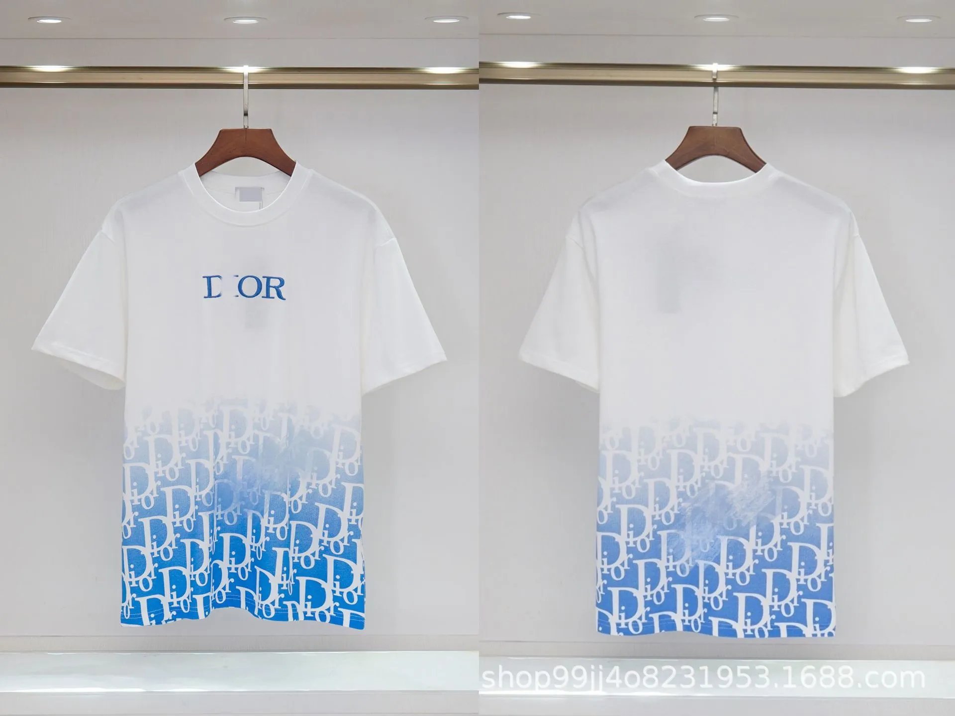 Dior T-Shirts Logo Print — R351 white