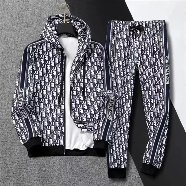 Dior Oblique Monogram Tracksuit Set Beige Multicolor - 6