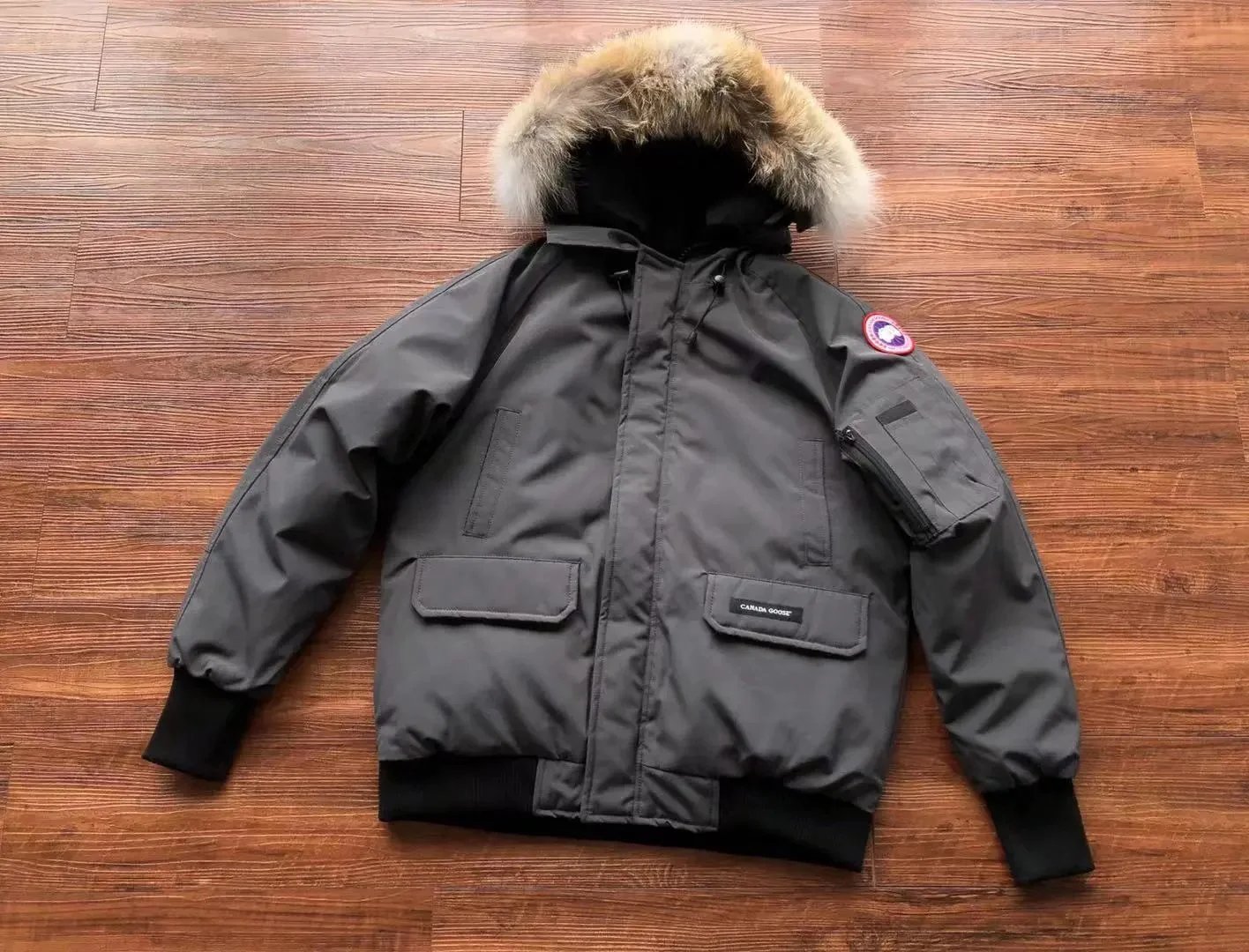 Canada Goose Down Jackets Fur-Trim Hooded Jacket — 28
