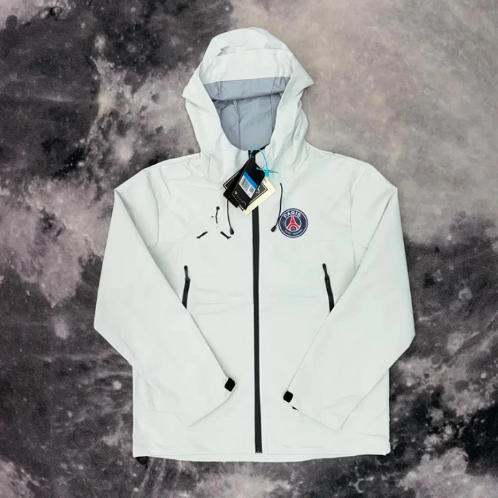 Arc'teryx Jackets Hooded zip-up shell jacket — Y 06 Flying Paris hard shell pressed glue rice ash