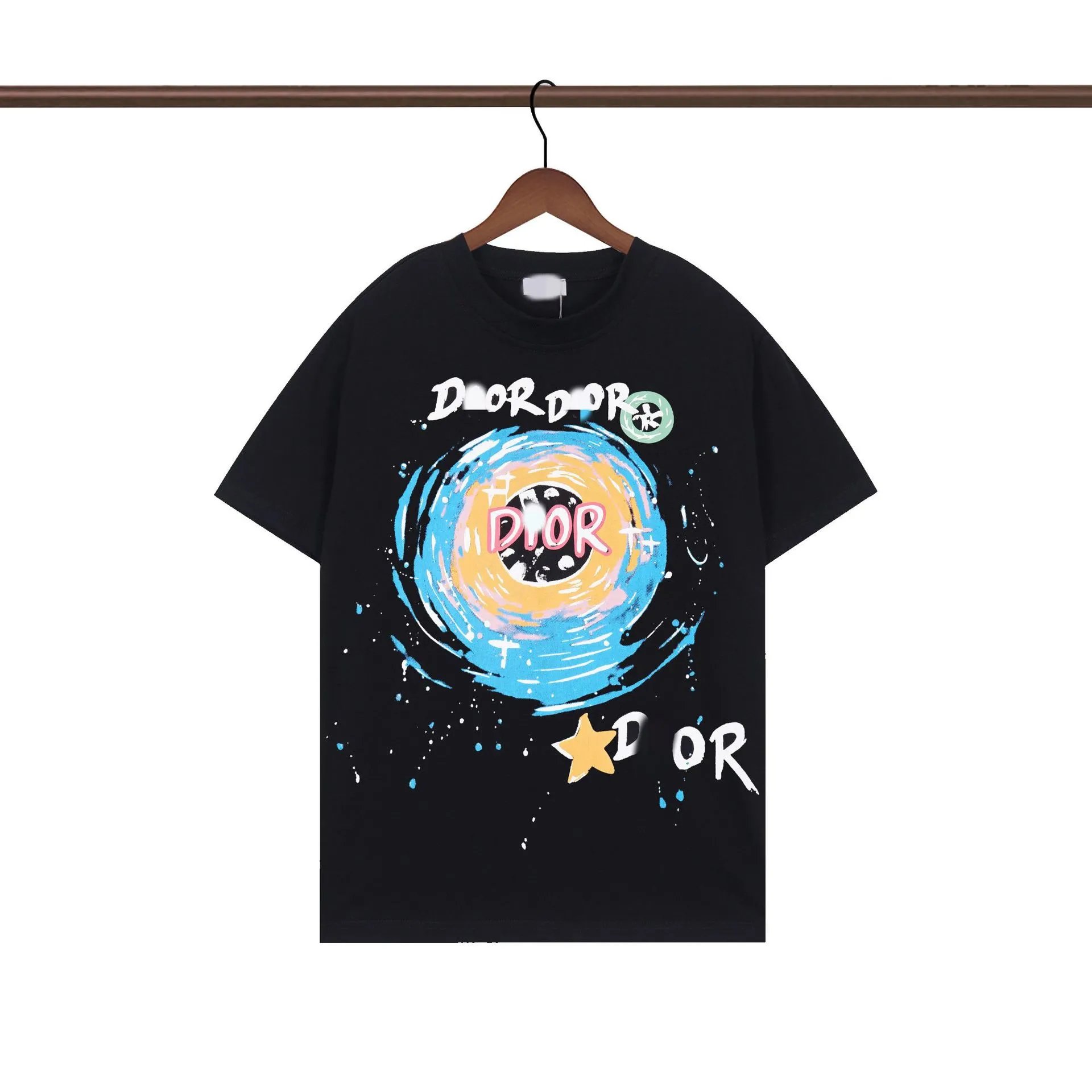 Dior T-Shirts Logo Print — R380 black
