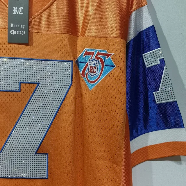 Palace Football Jerseys V-neck mesh jersey with graphic prints and number appliqués product detail image 4