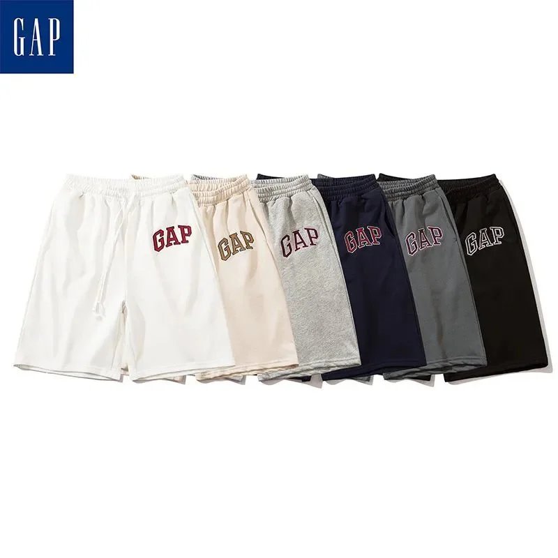 GAP Logo Embroidered Drawstring Shorts Navy - 7