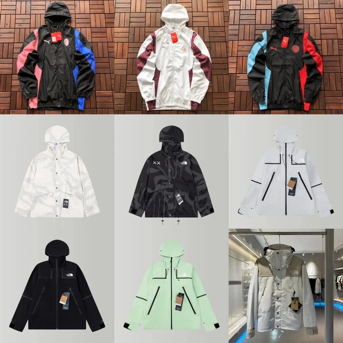 Supreme x The North Face Mountain Light Jacket Bright Blue Outerwear - 2