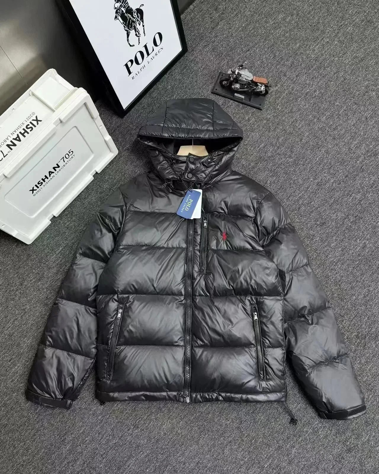 Polo Ralph Lauren Down Jackets Hooded quilted puffer product image