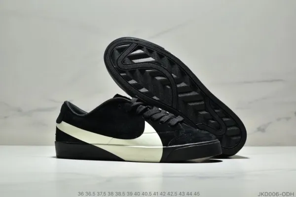 Off-White x Nike Blazer Low Pink Black Sneakers - 6