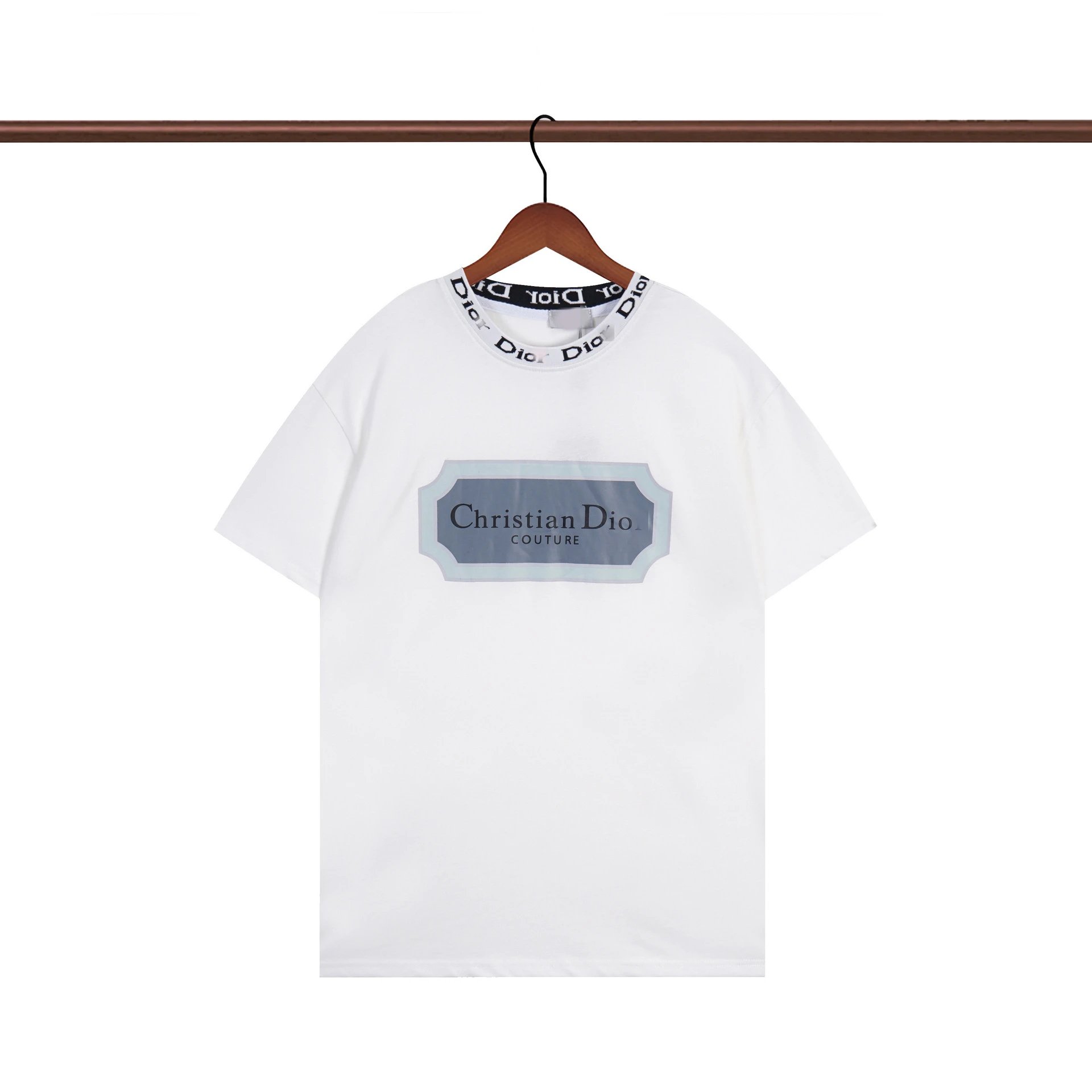Dior T-Shirts Logo Print — R358 white