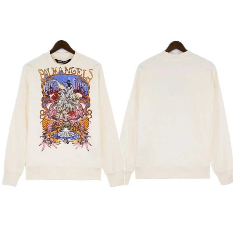 Palm Angels Graphic Print Black Hoodie - 7