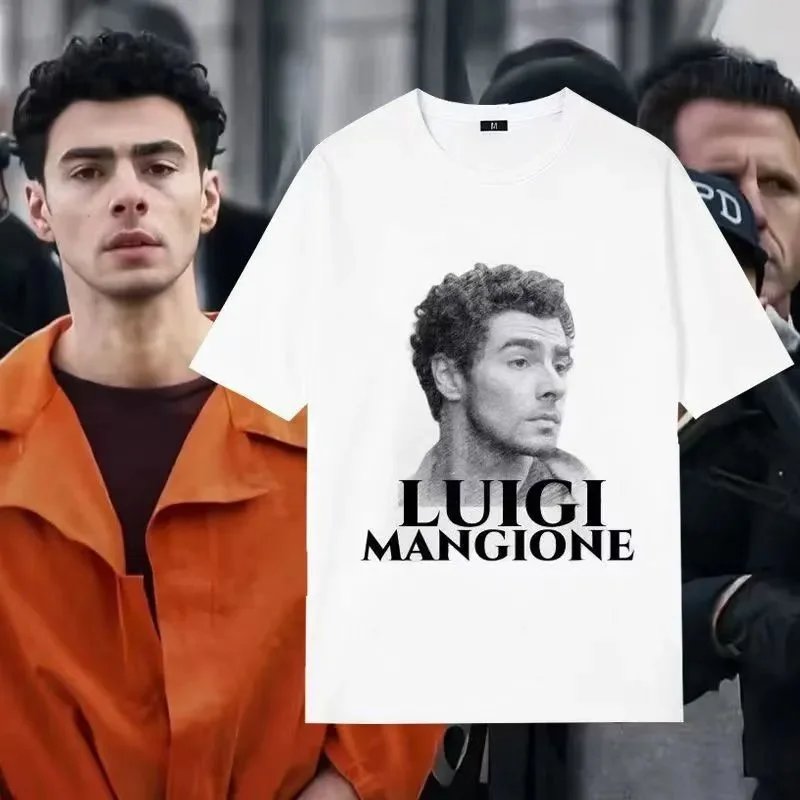 Design Luigi Mangione Portrait Black Hoodie - 9
