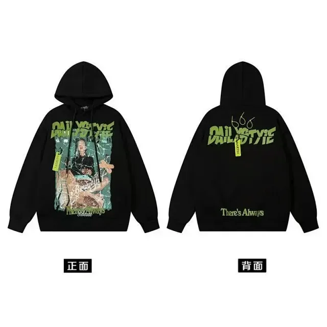 Unbranded Hoodies & Sweatshirts Graphic Print Pullover Hoodie product detail image 5