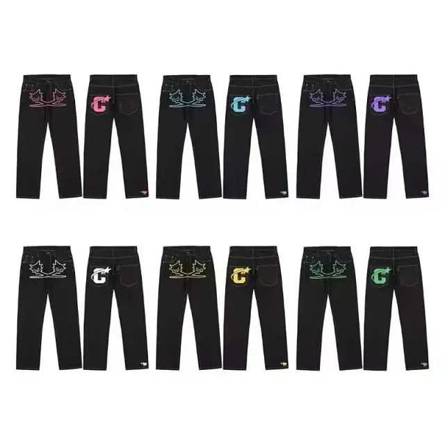 Unbranded Jeans Graphic Print Straight-Leg product detail image 2