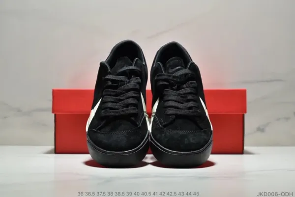 Off-White x Nike Blazer Low Pink Black Sneakers - 8