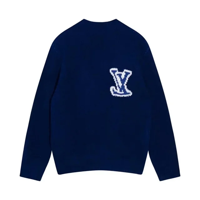 Louis Vuitton Knitwear Crew-Neck Logo Knit Sweater product detail image 7