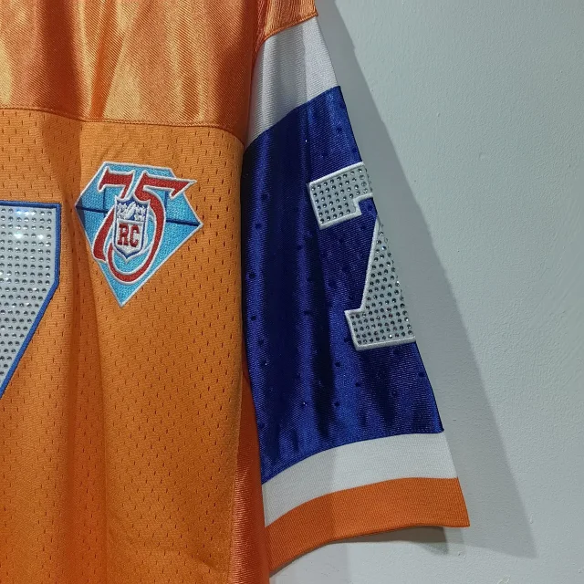 Palace Football Jerseys V-neck mesh jersey with graphic prints and number appliqués product detail image 3