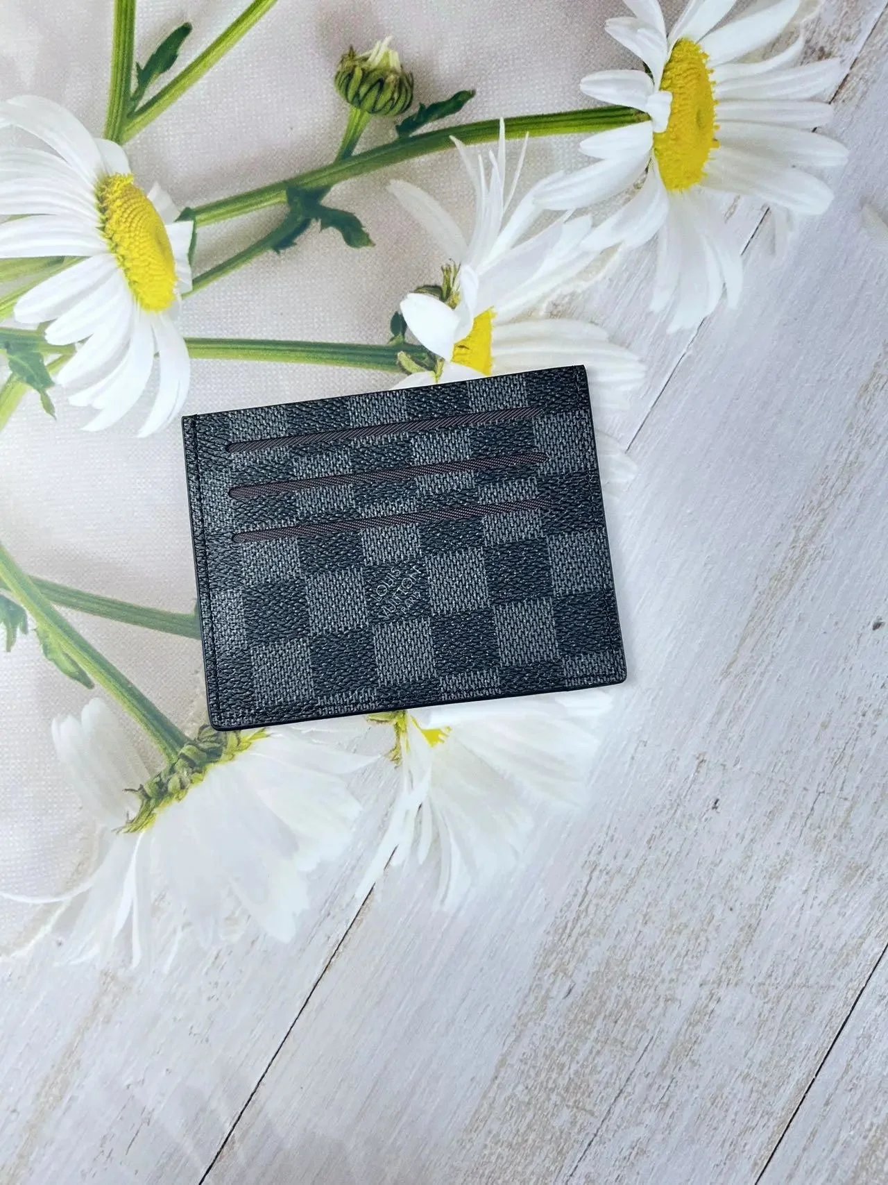 Gucci GG Marmont Card Holder Beige Canvas Wallet - 6