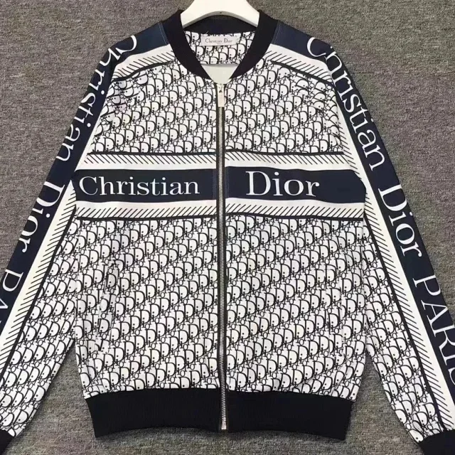 Dior Tracksuits Oblique logo-print zip track jacket and joggers product detail image 2
