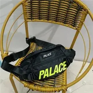 Palace Skateboards Belt Bag Black Neon Yellow - 1