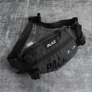 Palace Skateboards Logo Waist Bag Black Belt Bag - 1