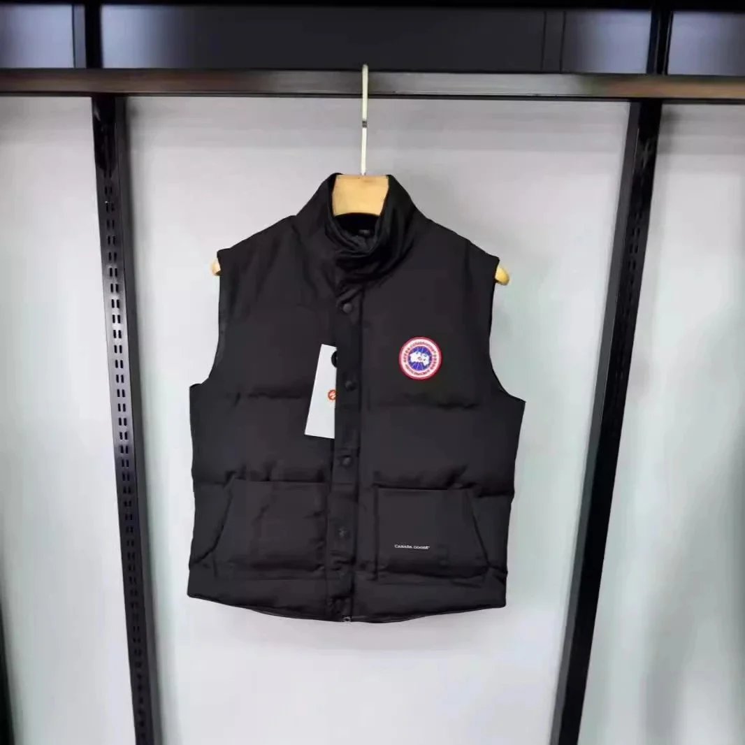 Canada Goose Vests Quilted stand-collar puffer vest with snap front and patch pockets image 3