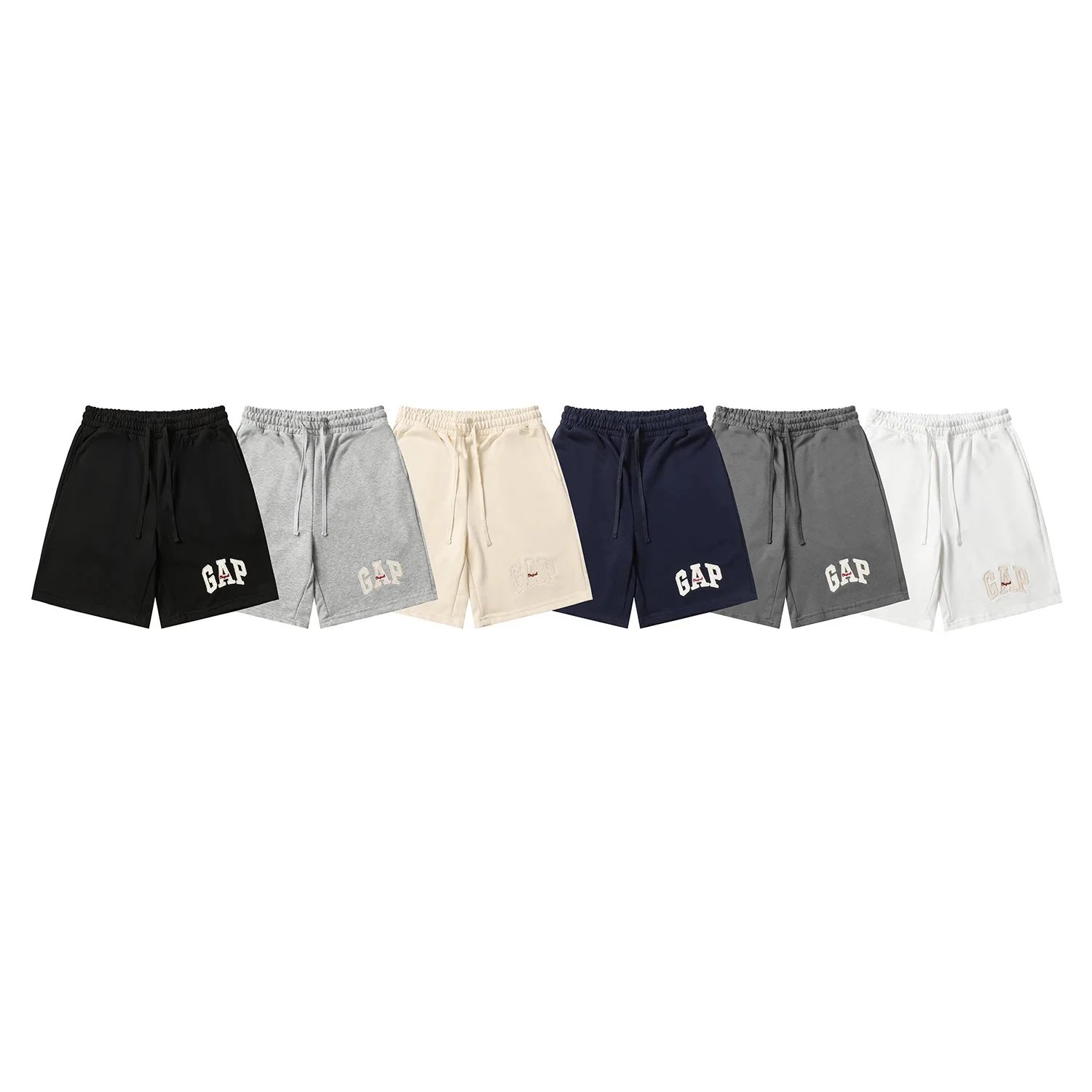 GAP Logo Embroidered Drawstring Shorts Navy - 3