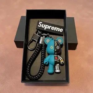 Supreme x Medicom Toy Bearbrick Keychain Blue Multicolor Accessories