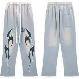 Hellstar Trousers Graphic Drawstring Wide-Leg — 10