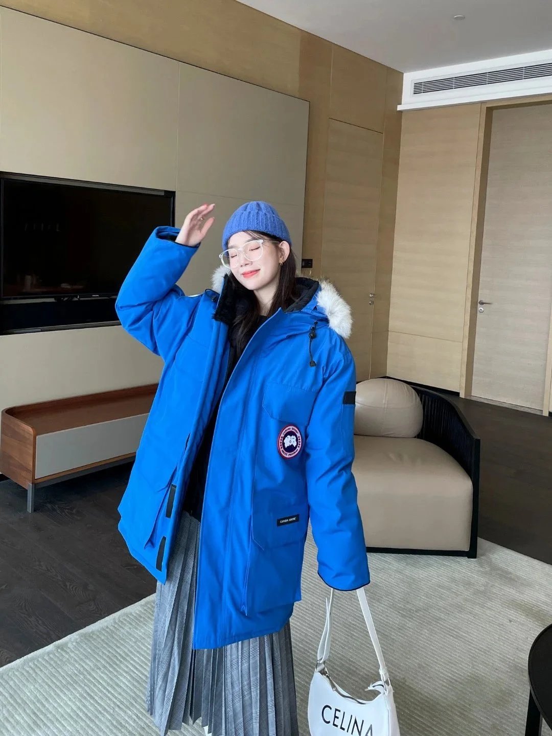 Canada Goose Down Jackets Hooded Parka with Fur Trim — 35