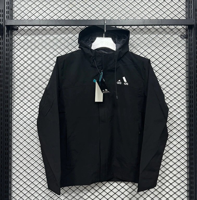 Arc'teryx Jackets Hooded zip-up shell jacket — F 709 AD black