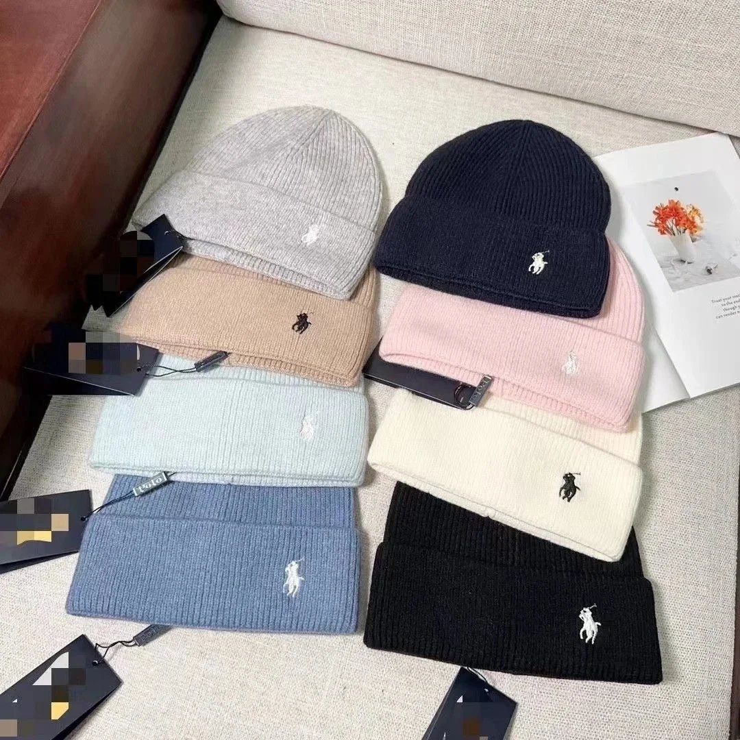 Ralph Lauren Hats Cuffed Knit Beanie with Embroidered Polo Pony image 4